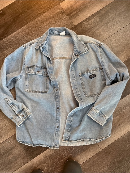 Zara Other - Zara Light Blue Denim Jacket with Chest Pockets